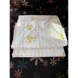 Vintage 1970s Rainbow Pillowcase